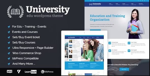 University - Education, Event and Course Theme