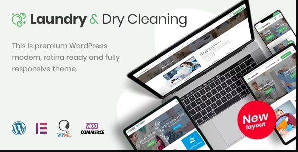 Laundry, Dry Cleaning Services WordPress Theme