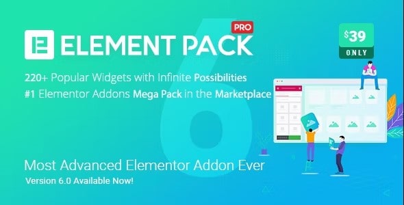 Free Download Element Pack - Addon for Elementor Page Builder WordPress Plugin