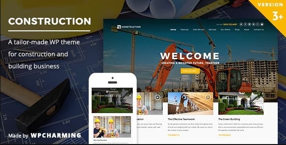 Free Download Construction WordPress Theme