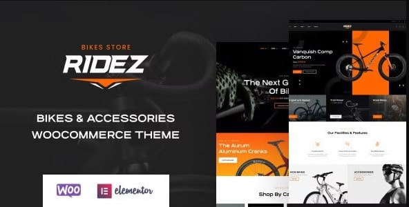 Free Download Ridez - Bike Shop Elementor WordPress Theme