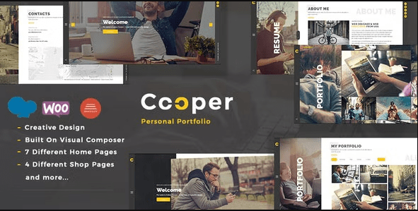 Cooper - Creative Responsive Personal Portfolio WordPress Theme