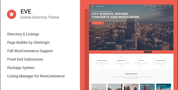 EVE - Events Directory WordPress Theme