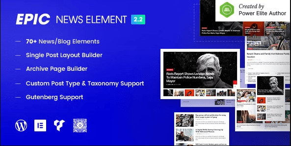 Epic News Elements – News Magazine Blog Element & Blog Add Ons for Elementor & WPBakery Page Builder