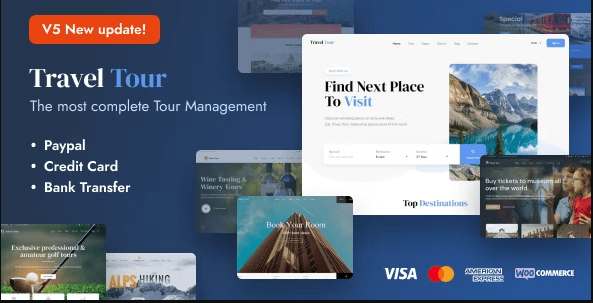 TravelTour - Travel & Tour Booking WordPress