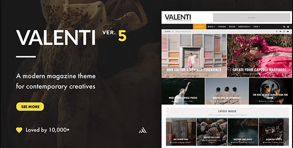 Valenti - WordPress HD Review Magazine News Theme